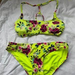 Floral Two Piece Bikini Bathing Suit